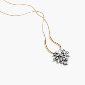 J. Crew Factory Blooming Crystal Pendant Necklace